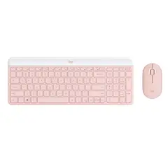 LOGITECH - Kit Teclado y Mosue MK470 Inalambrico Slim Rosa