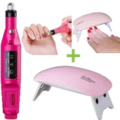 OEM - Combo Limador para Pedicure Manicure Mini Secador de Uñas