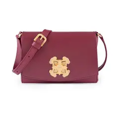 TOUS - Bolso bandolera pequeña rossie piel granate