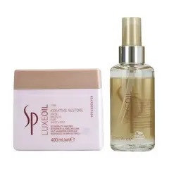 WELLA - Mascarilla Reparadora 400ml + Aceite Elixir Luxe Oil
