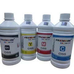 PREMIUM - Pack Tinta 1 Litro Impresoras Black Cian Yellow Magenta