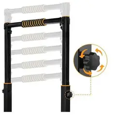 SPORT FITNESS - Barra de inmersion paralela ultra pro ajustable con regulador 1,20 altura