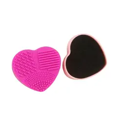 GENERICO - Limpiador de Brochas de Silicona en Seco y Húmedo - Diseño Corazón
