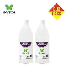 DARYZA - Alcohol isopropílico 53° 1 litro DÚO PACK