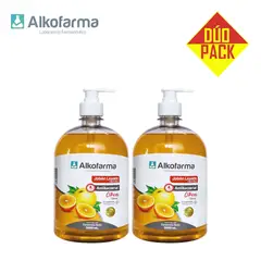 ALKOFARMA - Jabón líquido antibact litro cítricos DÚO PACK
