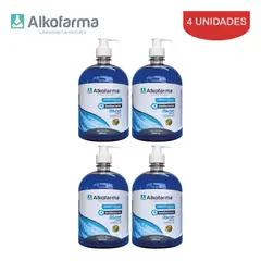 ALKOFARMA - Jabón líquido antibact. litro marino ALKOFARMA. Pack 4 unid