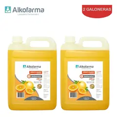 ALKOFARMA - Jabón líquido antibact. 4L cítricos ALKOFARMA.Pack 2 galones