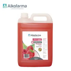 ALKOFARMA - Jabón líquido antibact. galón 4 litros frambuesa