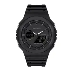 SANDA - Reloj Hombre Deportivo Analógico Digital Negro - NG2 6016