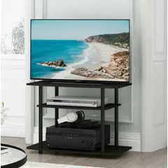 VENTITAS HOME - Mesa de Tv Industrial 75 Vanessa Negro