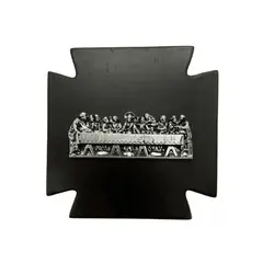 ARGENTARIA - Ultima Cena Cruz - Plaqué y Madera