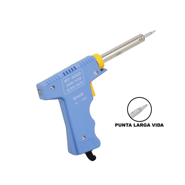 Cautin Tipo Pistola Celeste 30W70W WT-6022