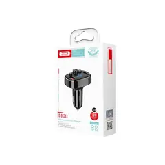 XO SIMPLE IS BEAUTY - CARGADOR DE COCHE BLUETOOTH XO BCC03 CON REPRODUCTOR FM/MP3 - NEGRO