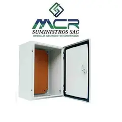 GENERICO - TABLERO METALICO ADOSABLE 500X400X200 mm IP66 CON PLACA METALICA