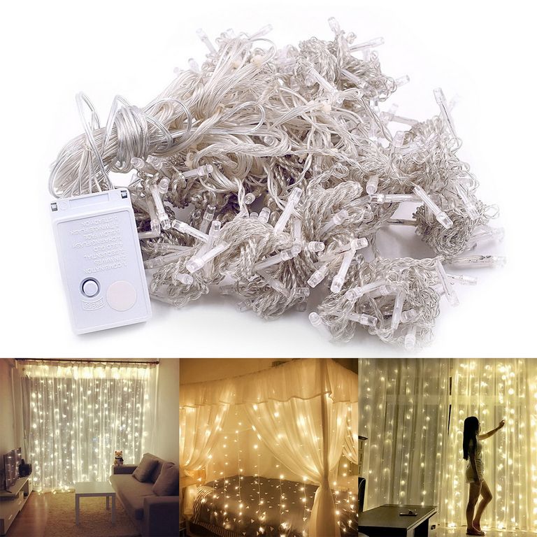 Luces Led Cortina 3 X 3 De Caida Decoracion Eventos