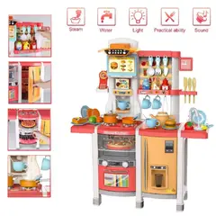GENERICO - Juguete Set Cocina 65 Piezas Luz Sonido Infantil 100cm- r