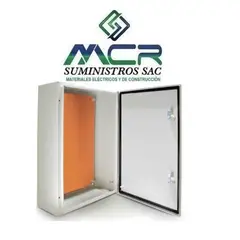 GENERICO - TABLERO METALICO PARA ADOSAR 100X80X30cm IP66 CON PLACA METALICA