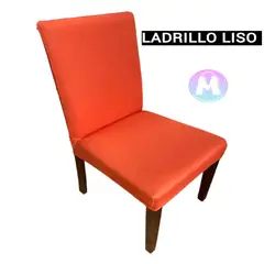 GENERICO - 06 Forros de silla spandex color Ladrillo