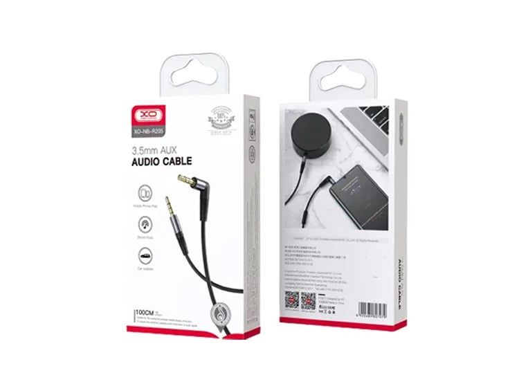 Adaptador De Audio XO NB-R205 Cable Aux Jack 3.5mm A Jack 3.5mm 1m