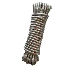 GENERICO - 10 MTS Drizas soga de nylon gris grueso