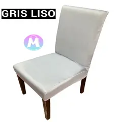 GENERICO - 06 Forros de silla spandex color Gris liso