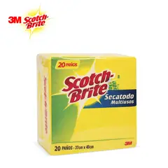 SCOTCH BRITE - Paño absorbente secatodo bolsa 20und amarillo SCOTCH-BRITE