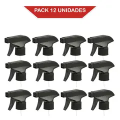 SPRAY - Gatillo pulverizador/rociador/ atomizador R28 NEGRO. Pack 12 unidades