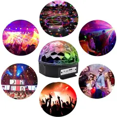OEM - Parlante Mp3 Bluetooth Y Luces Disco/Sicodélicas