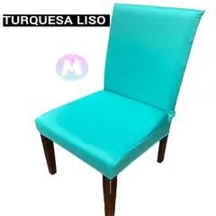 GENERICO - 08 Forros de silla spandex color Turquesa