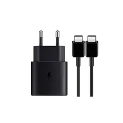 SAMSUNG - Cargador 25w Eu Y Cable Tipo C A C Carga Rápida