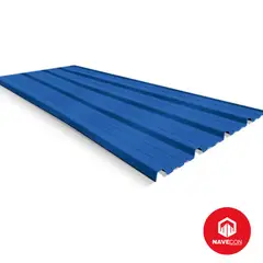 NAVECON - Techo Termoacústico Multicapa Azul 2mm - UPVC 1.07 x 2.95 m
