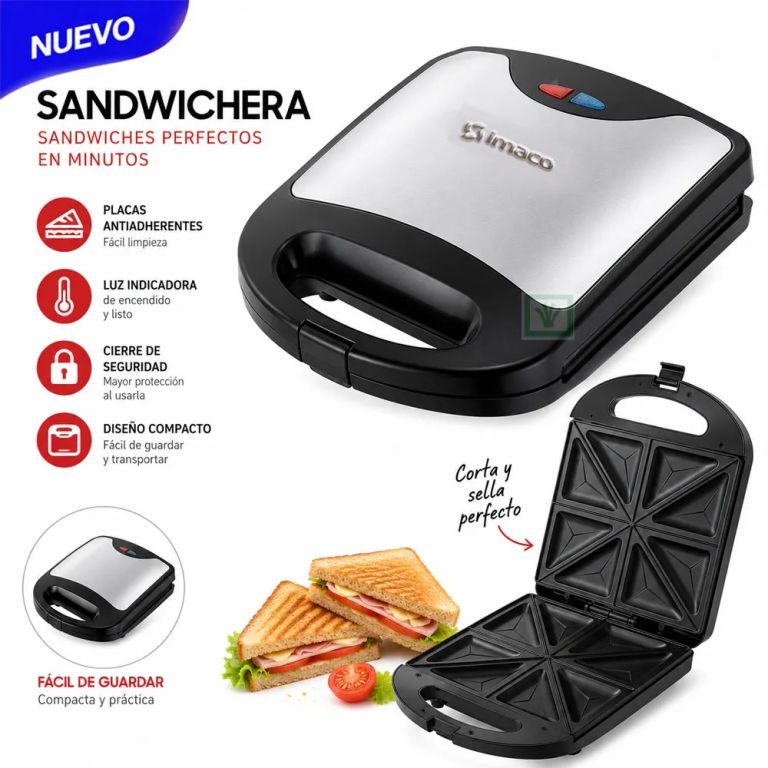 Sandwichera Linea Gourmet 4 Panes