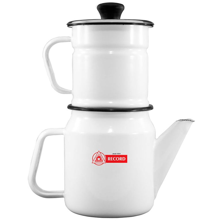CAFETERA 2 PIEZAS BLANCA