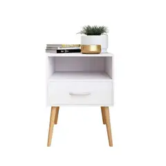 VENTITAS HOME - Velador Holanda Color Blanco