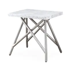 DECOR MESAS - Mesa Lateral Ice - Mármol