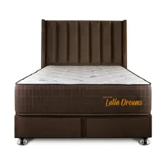 COLCHONES LATIN DREAMS - Dormitorio Ibiza 2 Plz con Cajones + 2 Almohadas Visco + Protector
