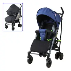 GENERICO - Coche Baston Para Bebe Nitro - Azul Negro