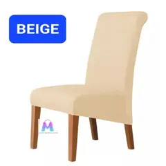 GENERICO - 6 Forros de silla XL arabe color Beige