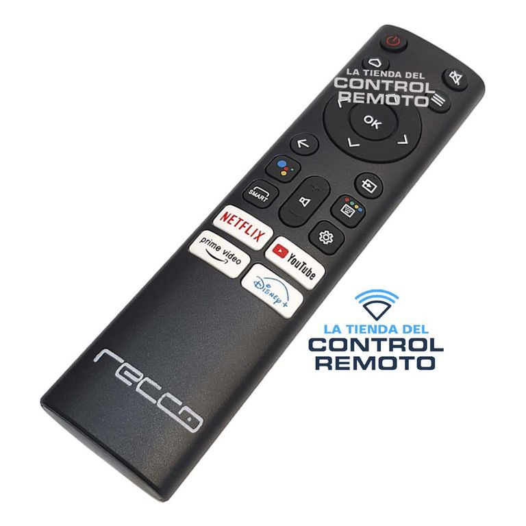 Control Remoto Para Tv Recco Smart 4K