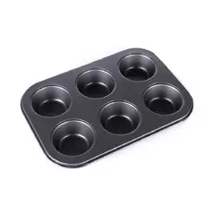 GENERICO - Molde para 6 Unidades Cupcake Teflon