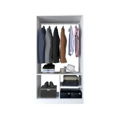 MOVENDA - Ropero Guadalupe 02 repisas Blanco