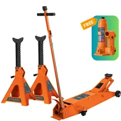 TRUPER - Combo gata 5 toneladas, caballete de 6 toneladas