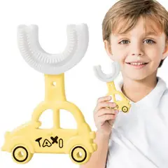 GENERICO - Cepillo Dental Limpiador Bucal 360 para Niños Forma de U de Silicona