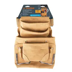 TRUPER - Porta herramientas de carnaza con 12 compartimentos,