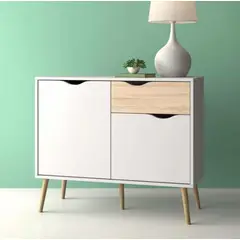 VENTITAS HOME - Cómoda Vintage Silky Duna y Blanco