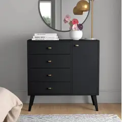 VENTITAS HOME - Cómoda Vintage Farisela Negro