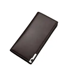 GENERICO - Billetera Larga Para billetes y Tarjetas Marron Oscuro