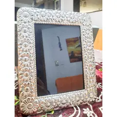 PERU - Decorativo Adorno Marco cuadro margarita PLat. ley 950 foto de 18X24