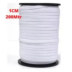 GENERICO - Elástico Poliéster Rollo 10mm 1cm 8 Ligas - 200 Metros