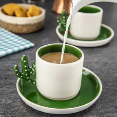 DORELINE - Juego de Tazas Diseño Cactus